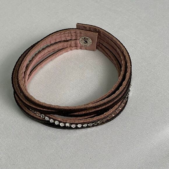 Louis Vuitton Monogram Canvas Wrap Pink Leather Swarovski - Picture 3 of 9